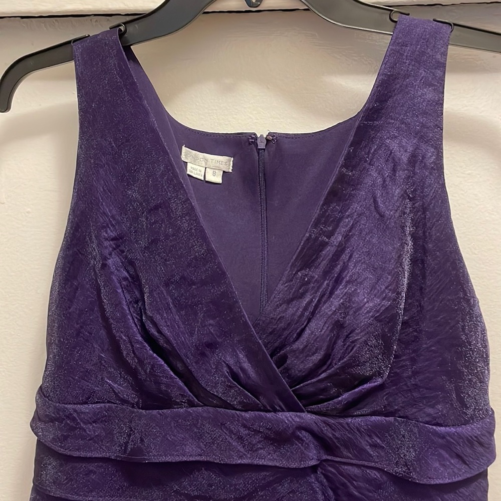 London Times Purple Cocktail Dress